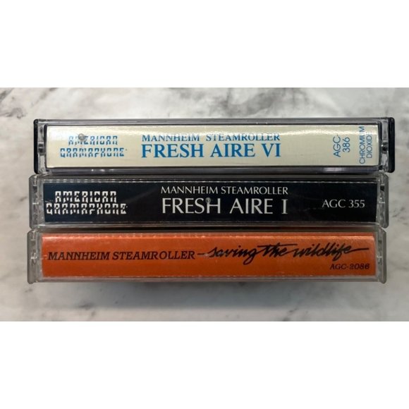 Mannheim Steamroller Cassette Lot of 3 Fresh Aire I IV Saving the Wildlife - Picture 2 of 8